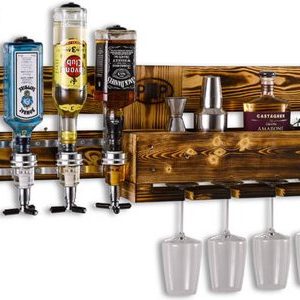 Bar mural avec 4 Distributeurs de boissons